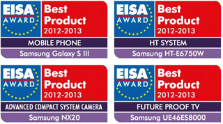 Samsung стала номинантом четырех авторитетных премий EISA